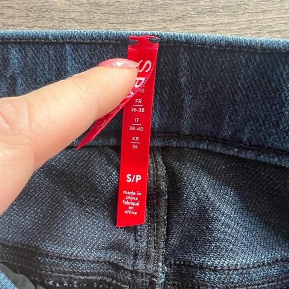 SPANX Blue Skinny Jeans Classic Fit - Picture 3 of 3